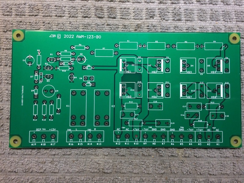 SX-1280 AWM-123 Protection & Power Supply blank pcb, new