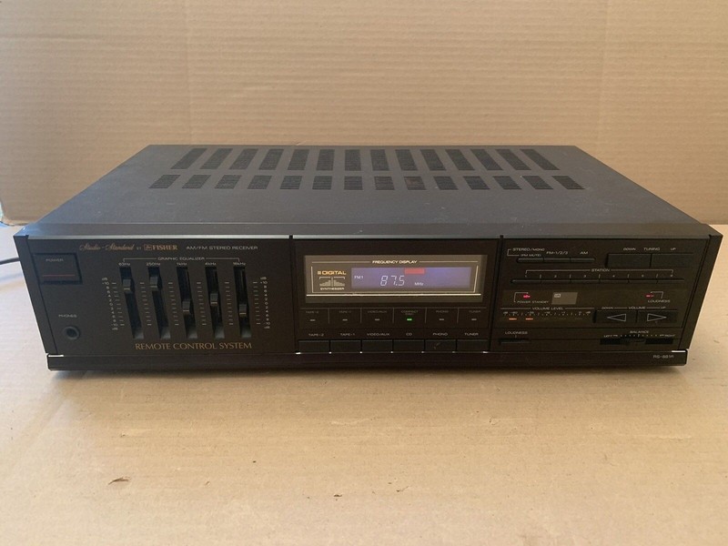 **FOR PARTS OR REPAIR** Fisher RS-881R Studio AM/FM Stereo Receiver Equalizer