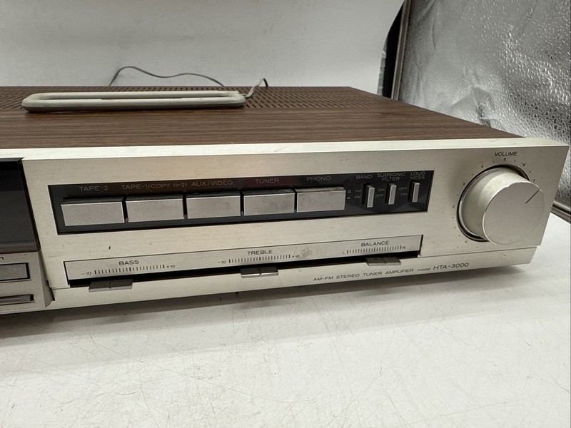 Hitachi HTA-3000 AM/FM Stereo Tuner Amplifier Tested, Works. gallery