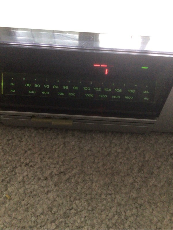 Vintage Sanyo DCR 100 AM/FM Stereo Receiver | Silver | Tested OK | Made in JAPAN gallery