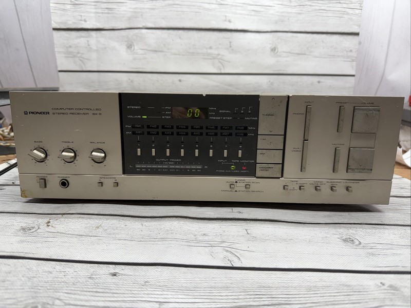 VTG Pioneer SX-6 Stereo Receiver HiFi 2 Channel Phono Audiophile Radio Untested