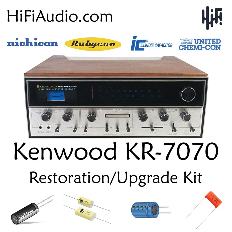 Kenwood KR-7070 capacitor rebuild restoration recap upgrade kit repair filter