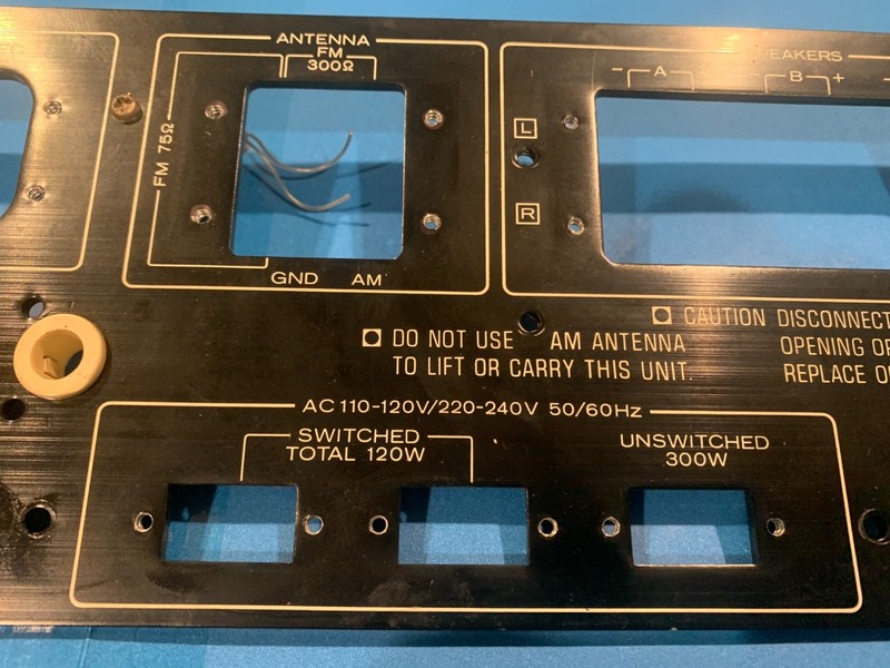 Kenwood KA-6200 Stereo Receiver Rear Panel gallery