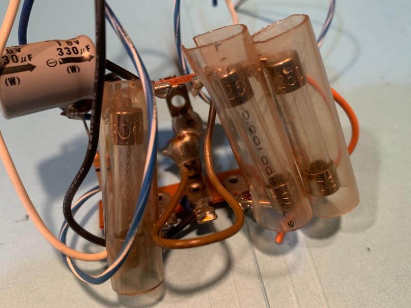 Pioneer SX-727 Stereo Receiver Parting Out - Fuses and Wire Terminals gallery