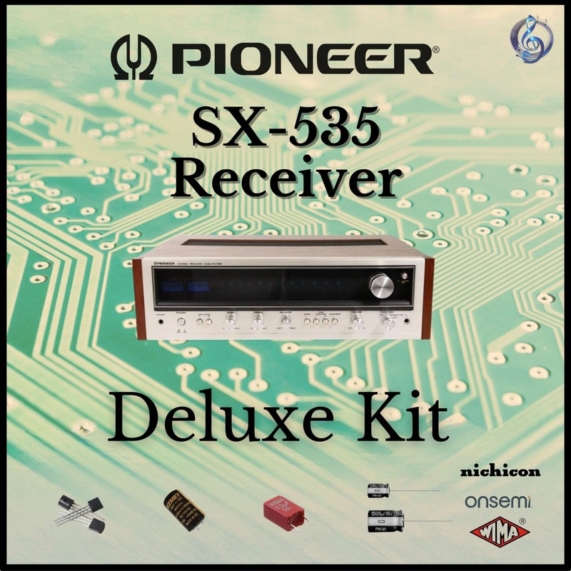 Pioneer SX-535 Receiver Deluxe Upgrade Kit Genuine Parts Restoration