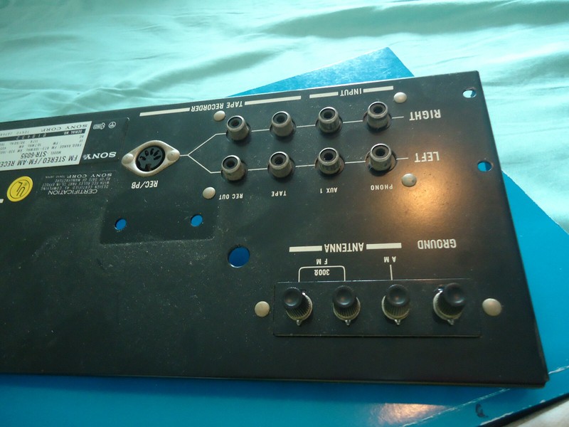 Sony STR-6055 Stereo Receiver Parting Out Rear Panel RCA Jacks etc.