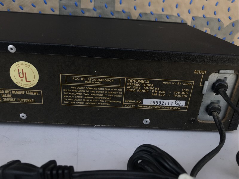 Optonica (Sharp) Stereo Tuner ST-3300. Digital Tuning Display. Tested, Works! gallery