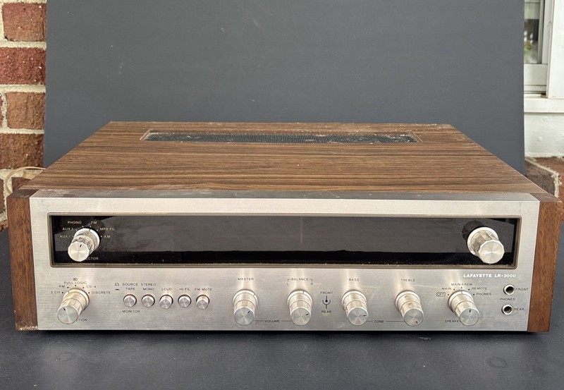 LAFAYETTE LR-3000 STEREO RECEIVER RARE Radio Electronics Retro Audio Wood Metal