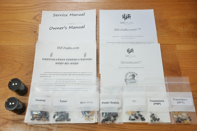 Yamaha CR-800 rebuild restoration recap service kit fix repair filter capacitor gallery