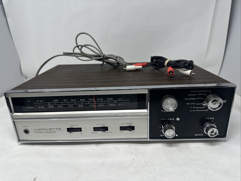 Lafayette LR-20 stereo receiver from 60’s good,Made Japan.Tested and Works
