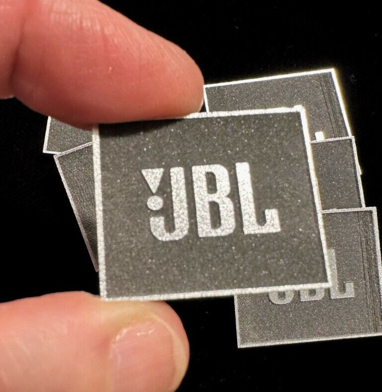 A PAIR (2) of JBL Decade Logo Badge Speaker Grill Compatible with L26 L36 L100