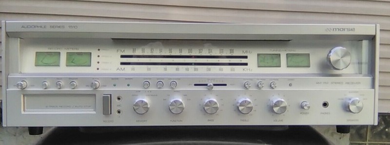 Vintage Morse Audiophile Model 1200 Cat. 5150 Receiver w built-in 8Track & Tuner