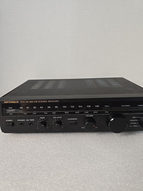 RadioShack Optimus STA-20 AM/FM Stereo Receiver Phono CD/Tape *Works Great*