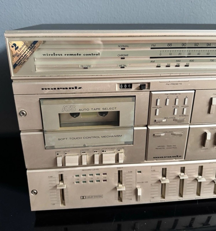 VTG MARANTZ AUDIO SYSTEM Stereo Cassette Equalizer CS550 Includes Remote Works gallery