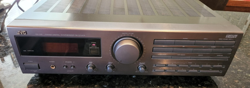 Vintage JVC RX-315TN FM/AM Digital Synthesizer Stereo Receiver No Remote