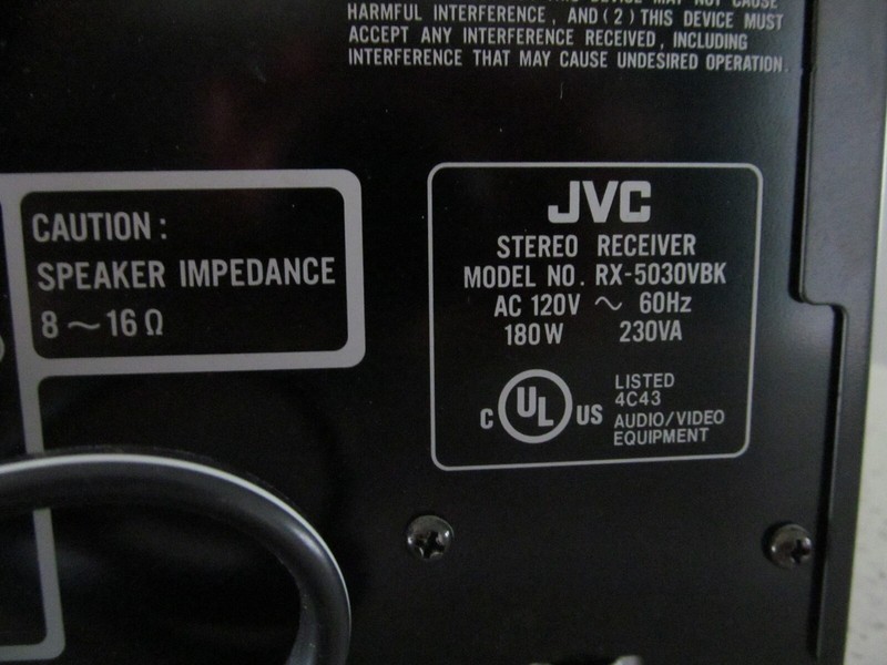 JVC AV Control Receiver RX 5030VBK DVD VCR TV CD Tape FM AM gallery