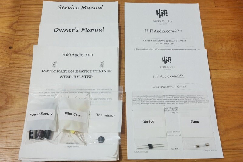 Trio KW-33L restoration recap repair service rebuild kit filter capacitor