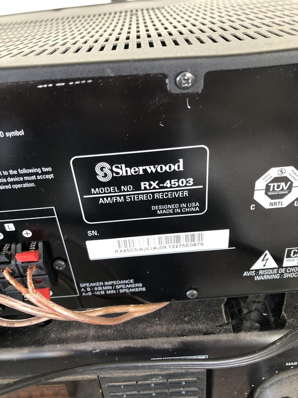 Sherwood AM/FM Stereo Receiver RX-4503 Vintage Tested gallery