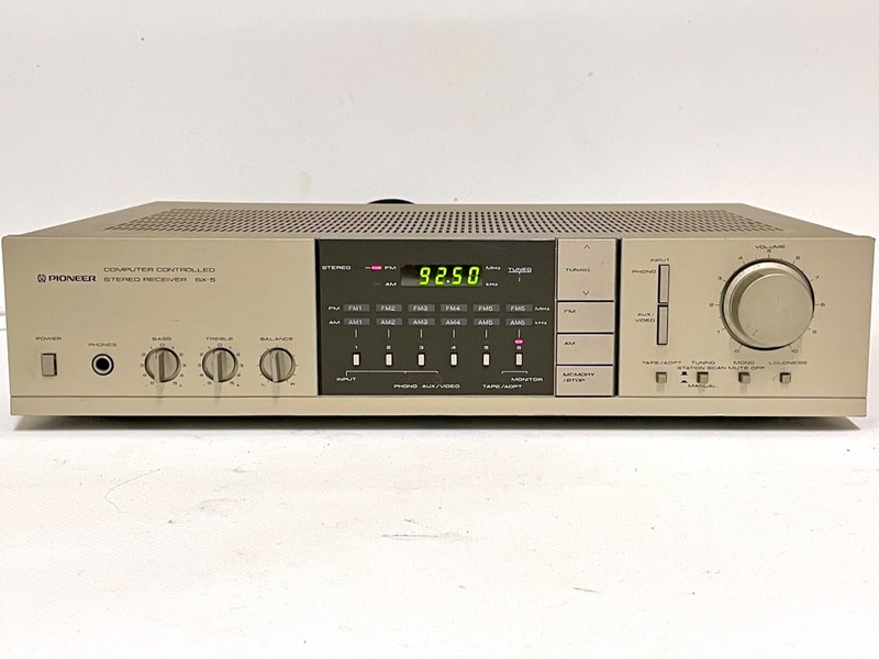Vintage Pioneer SX-5 Stereo Amplifier / Receiver with Phono -1981- Gold - Japan gallery