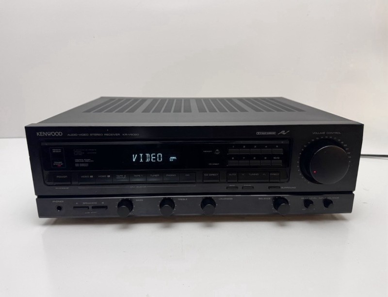 Vintage Kenwood KR-V6020 Audio video Stereo Receiver Tested Working No Remote