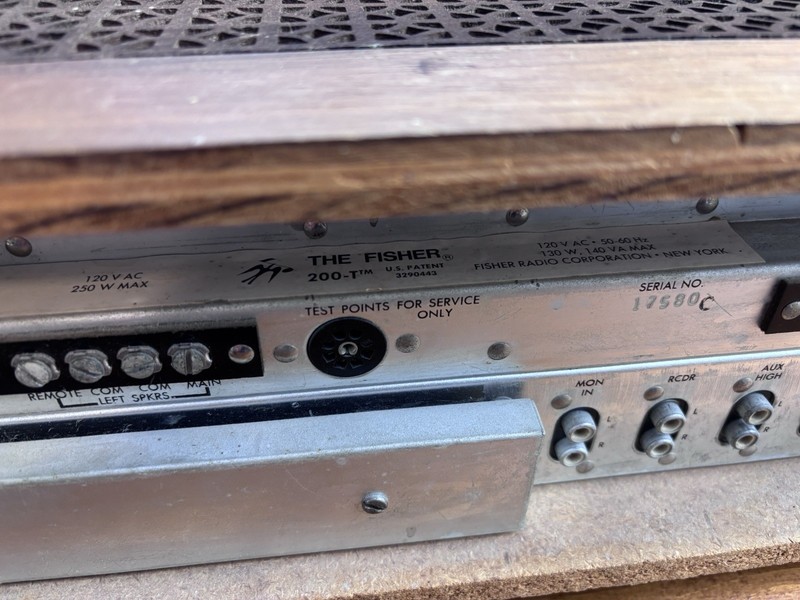 The Fisher 200-T 1960s Transistor FM Multiplex Stereo Receiver Turns On *READ gallery
