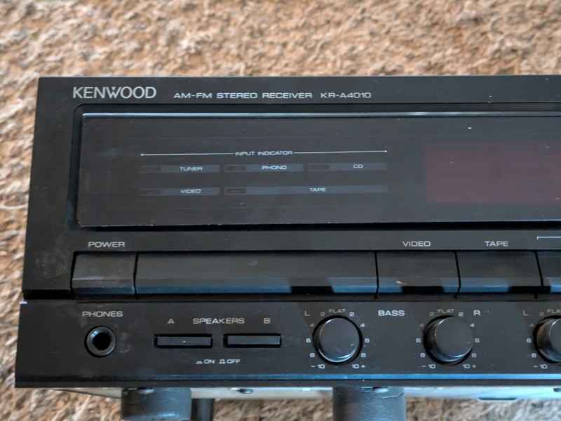 Vintage Kenwood KR-A4010 Stereo Receiver Made in Japan Parts or Restoration