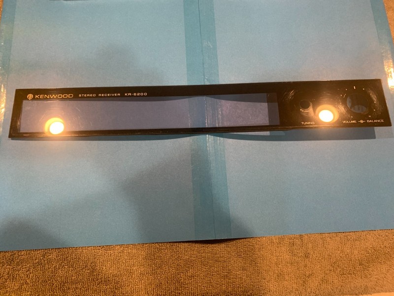 Kenwood KR-6200 Stereo Receiver – Parting Out – Faceplate Insert
