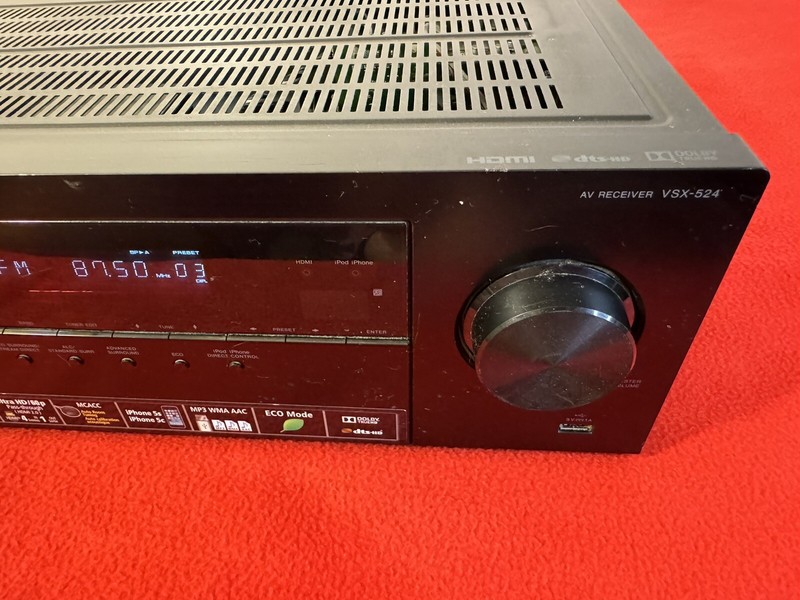 Pioneer AV Receiver VSX-524k W/ Remote Control Tested / Works gallery
