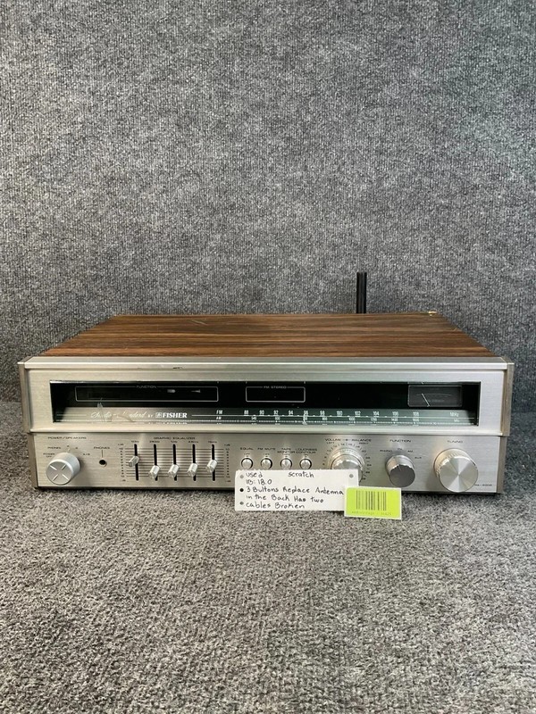 Vintage Fisher RS-2002 AM/FM Stereo Receiver 5-Band Equalizer Silver gallery