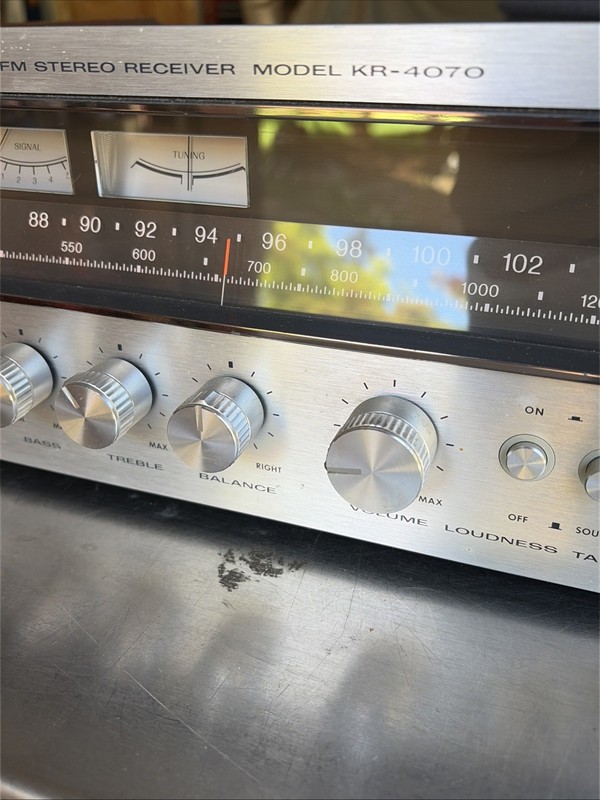 Kenwood KR-4070 AM-FM Stereo Receiver Walnut Finish gallery