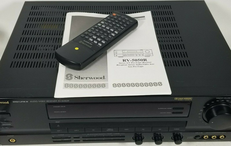 SHERWOOD A/V Receiver RV-5050R with Remote Tested- Works