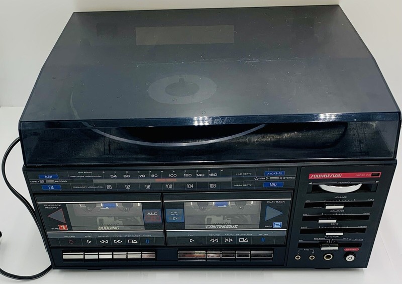 Vintage Sound Design Stereo Tape Record Player Radio | Model 6822