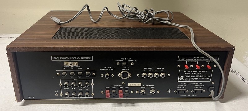 Nikko STA-5010 AM/FM Stereo Receiver tested in good working order gallery