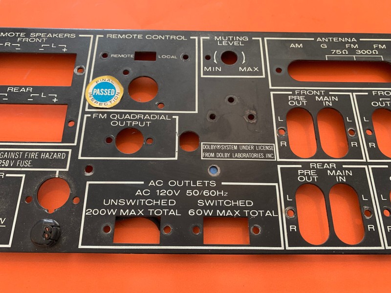 Marantz 4240 Quad Receiver Parting Out Rear Panel gallery