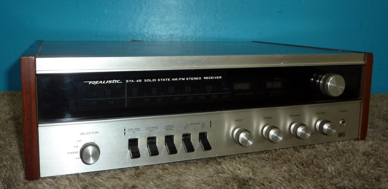 Realistic STA-46 AM/FM Stereo Receiver Works-Needs Work
