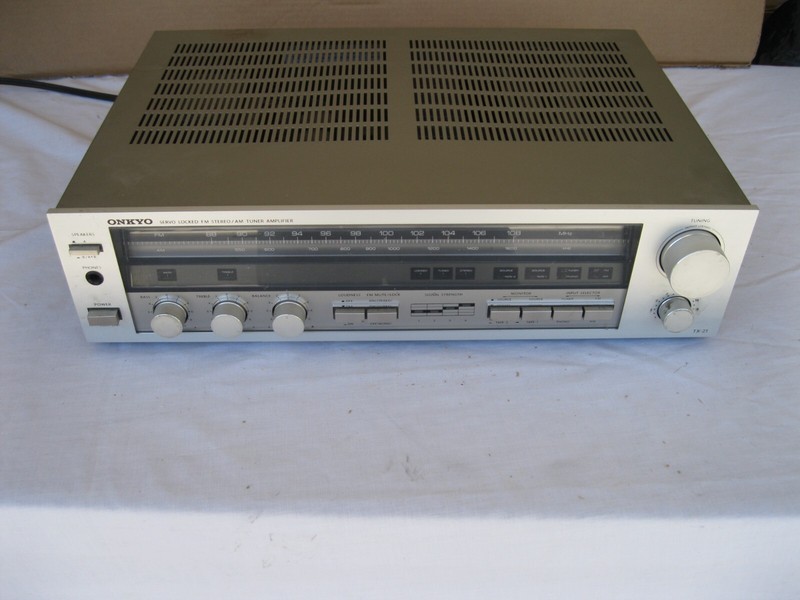 Watch video - Onkyo TX-21 Servo Locked AM/FM Stereo Amplifier (1982-83) -- AS IS