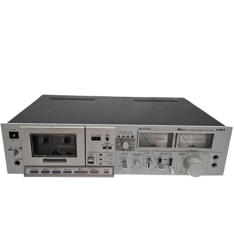 AIWA AD-M700U 3HEAD Metal Stereo Cassette Deck M700 Player Tested *See Video*