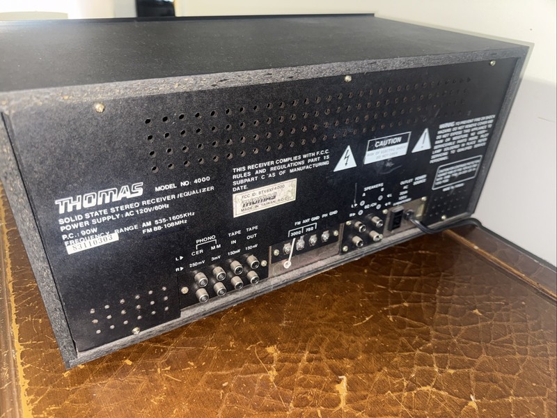 Vintage Thomas Solid State Model 4000 AM-FM Stereo Reciever Amplifier - Tested gallery