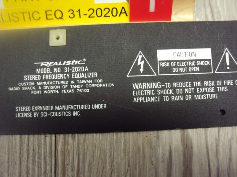 Realistic 31-2020A Back Panel & Mounting Screws. Read Below Parting out 31-2020A gallery