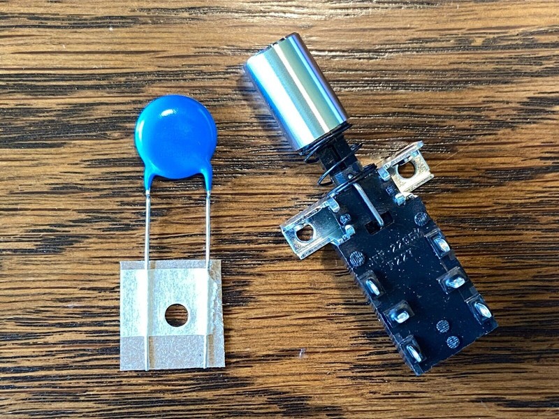 Pioneer QX-8000A Power Switch, Knob, & Snubber Cap NEW Perfect Replacement 8000