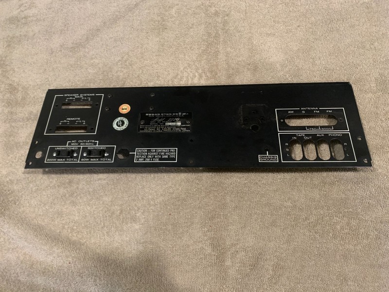 Marantz 2220 Stereo Receiver Metal Rear Panel