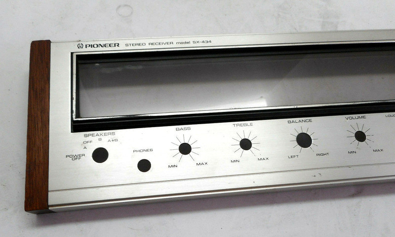 PIONEER SX-434 STEREO RECEIVER - FACEPLATE - PARTING OUT gallery