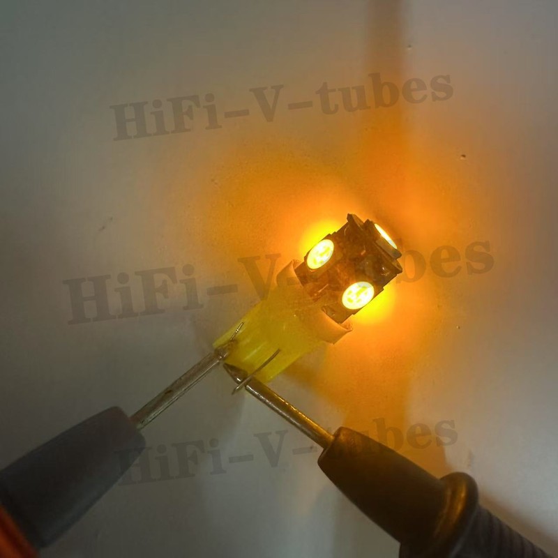 10 New Orange 8V Wedge Lamp LED Light Bulbs for Pioneer Project/One Receivers gallery