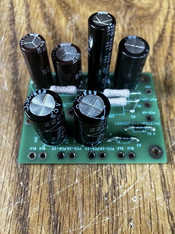 Dynaco PAS-2 PAS-3 power supply capacitor board assembled gallery