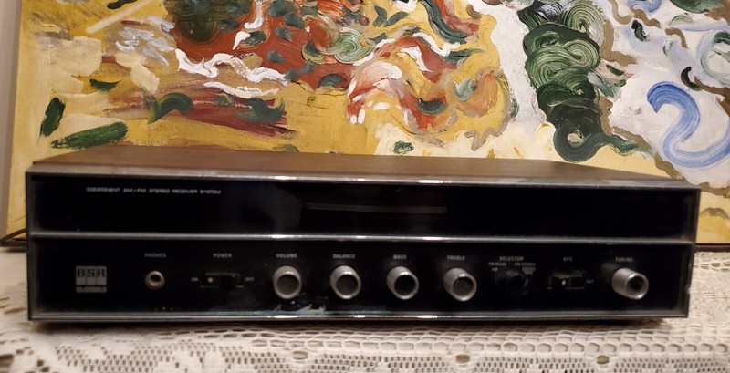 BSR Receiver Model 20 WOOD Cab 60’s Style Looks great! No Pwr Parts Repair