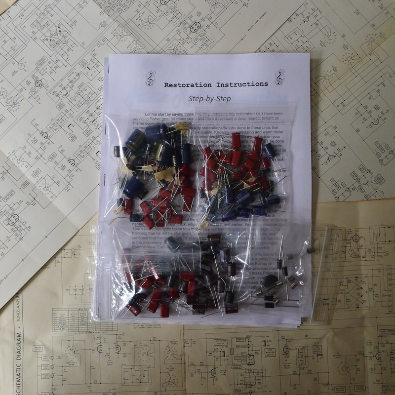 Pioneer SX-1010 “PARTIAL” rebuild restoration recap service kit repair capacitor