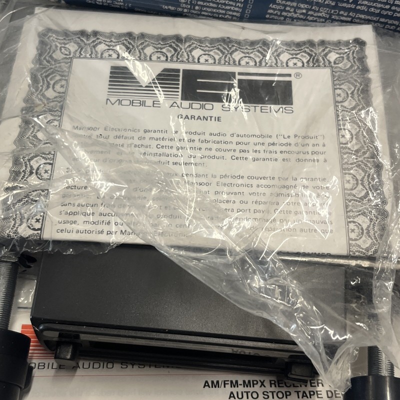Vintage MEI CX1225 High Tech Am-FM Car Receiver With Cassette Deck And Box New gallery