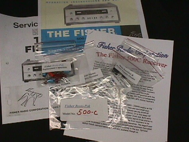 Fisher 500-B 500B Vacuum Tube Receiver Restoration Kit gallery