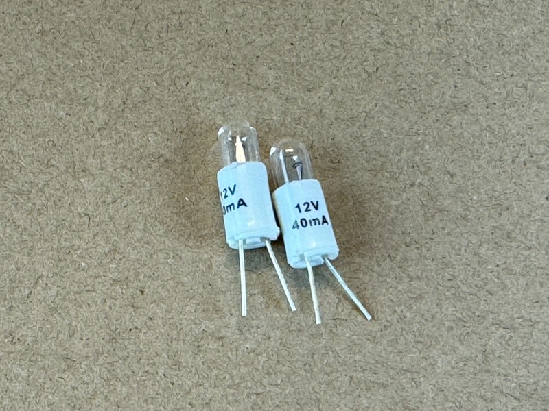 2 New Marantz Bi-Pin Lamps 12v 40mA Bulb Stereo Beacon 2235B 2240 2240B 2250 B
