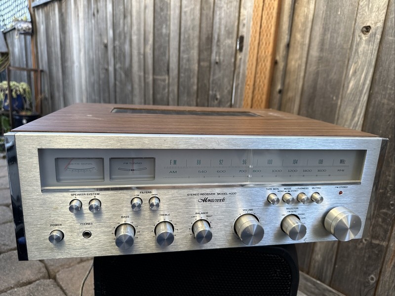 Vintage MONTEVERDI H330 Stereo Receiver For Parts Or repair